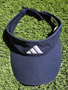 adidas Navy Visor with White Logo
